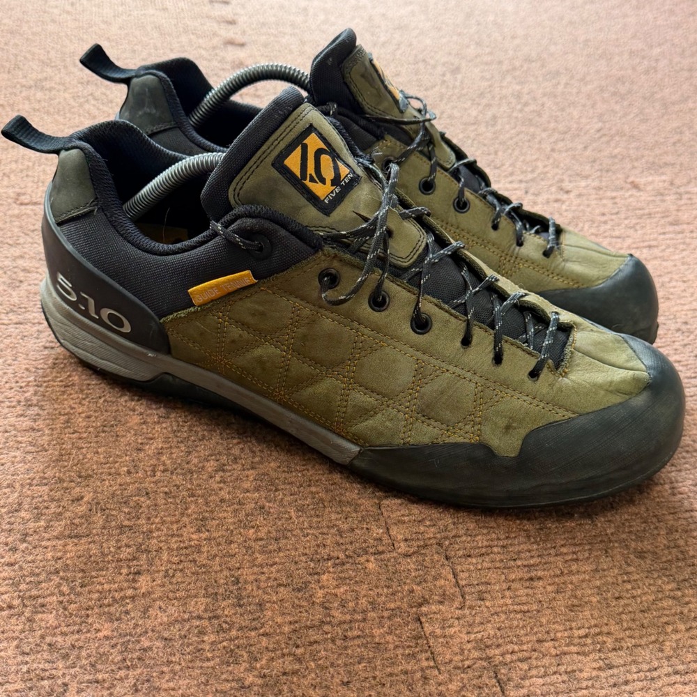 Five Ten Guide Tennie Approach Shoes Mens Olive Green Stealth Rubber Hiking B+